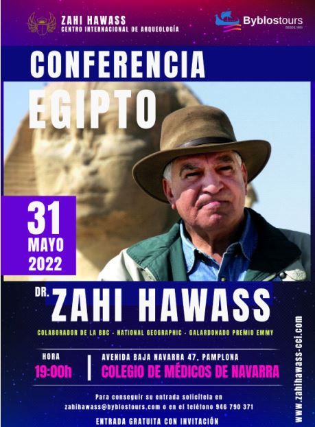 CONFERENCIA EGIPTO, DR. ZAHI HAWASS